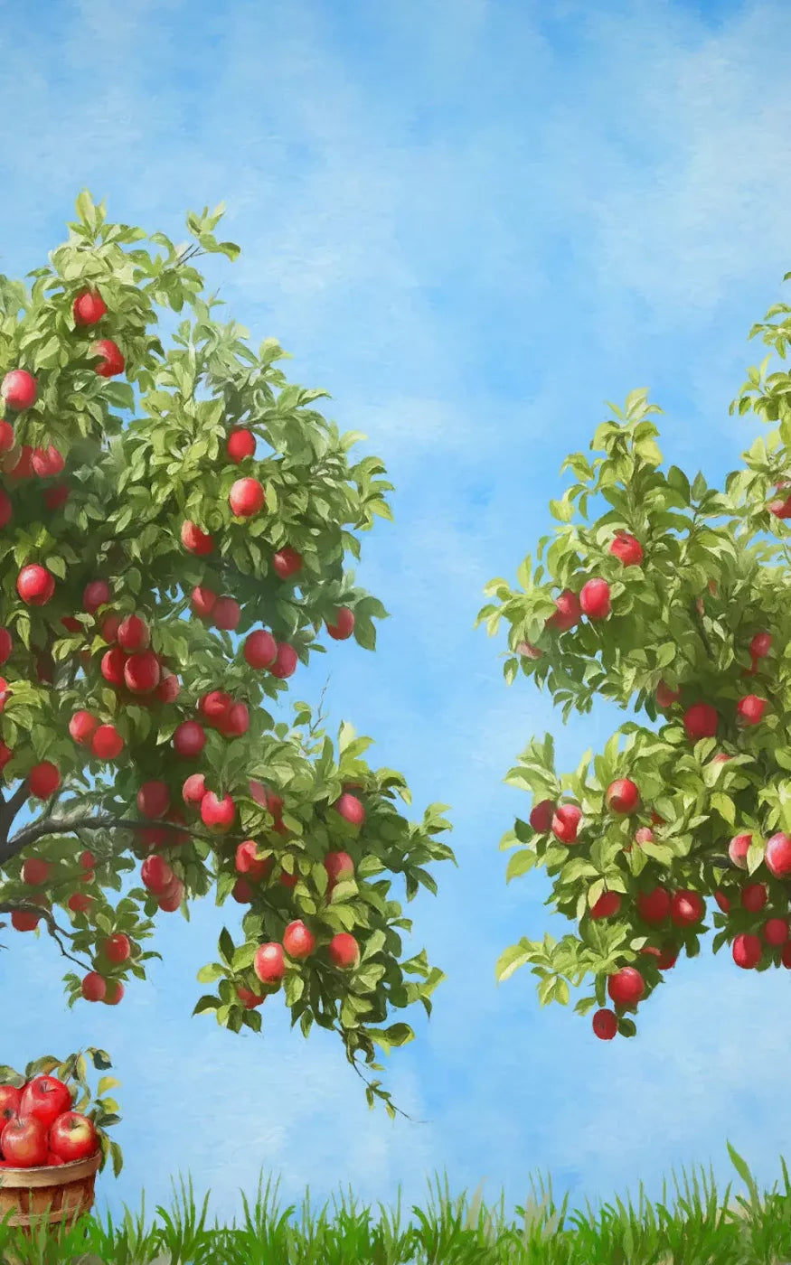 Apple Trees At Grandmas 9X14 Ultracloth ( 108 X 168 Inch ) Backdrop