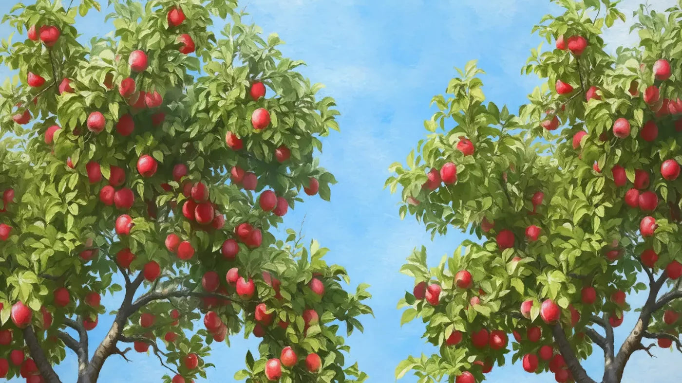 Apple Trees At Grandmas 14X8 Ultracloth ( 168 X 96 Inch ) Backdrop