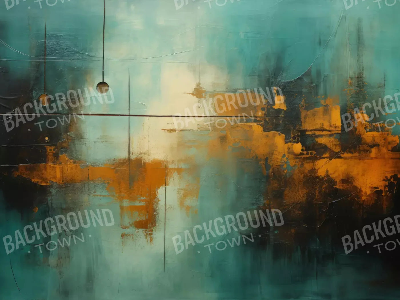 Aqua Geo 6’8X5’ Fleece (80 X 60 Inch) Backdrop