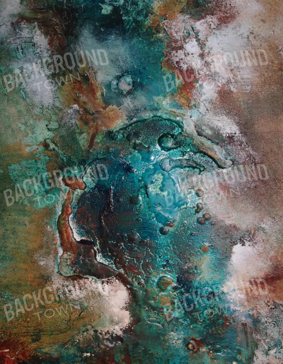 Aqua Lava 6X8 Fleece ( 72 X 96 Inch ) Backdrop