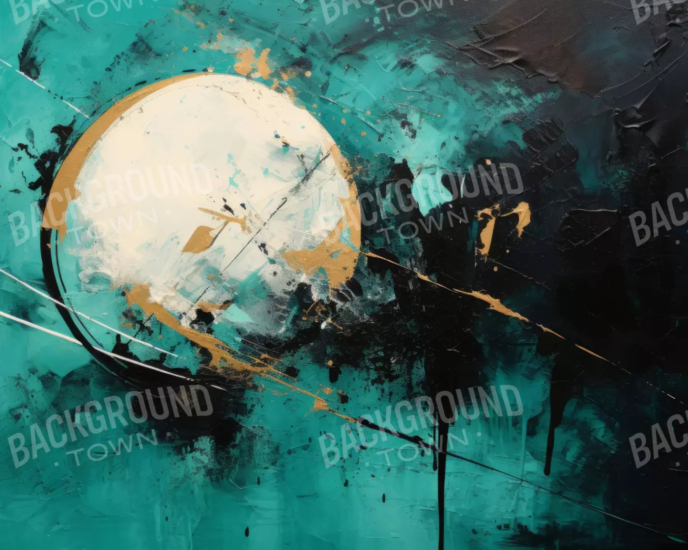 Aqua Moon 10’X8’ Fleece (120 X 96 Inch) Backdrop