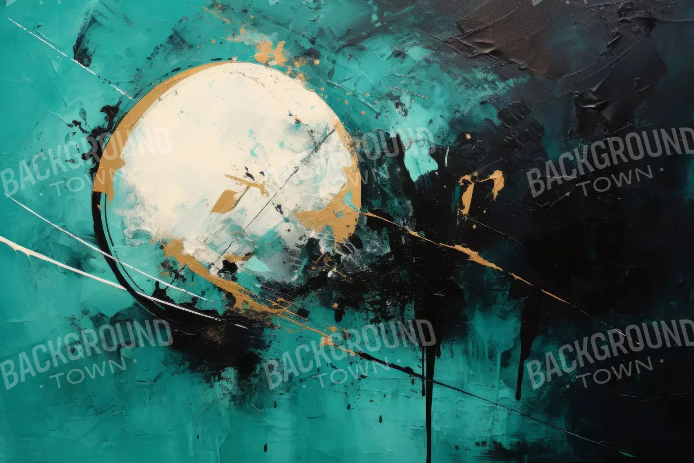 Aqua Moon 12’X8’ Ultracloth (144 X 96 Inch) Backdrop