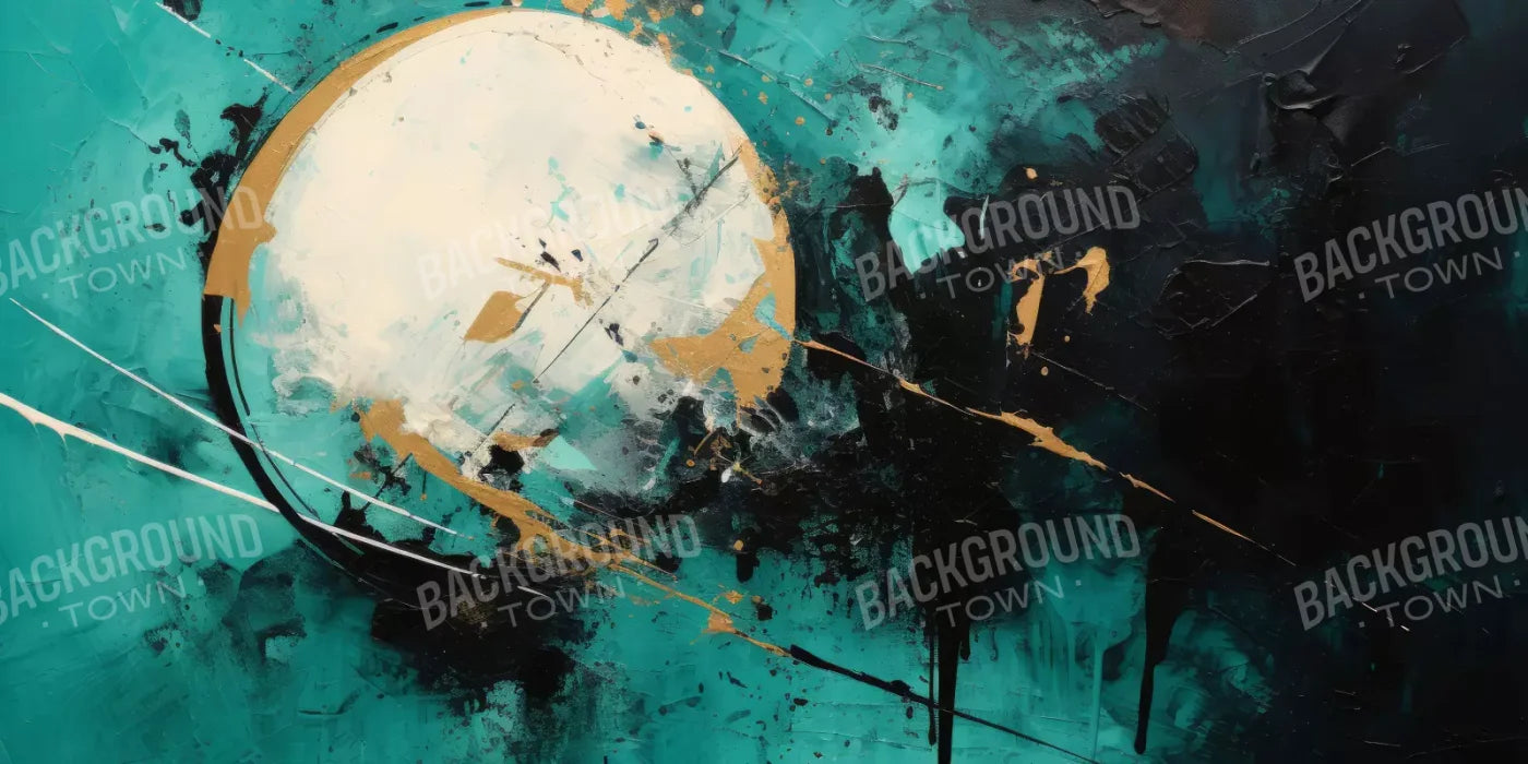 Aqua Moon 20’X10’ Ultracloth (240 X 120 Inch) Backdrop