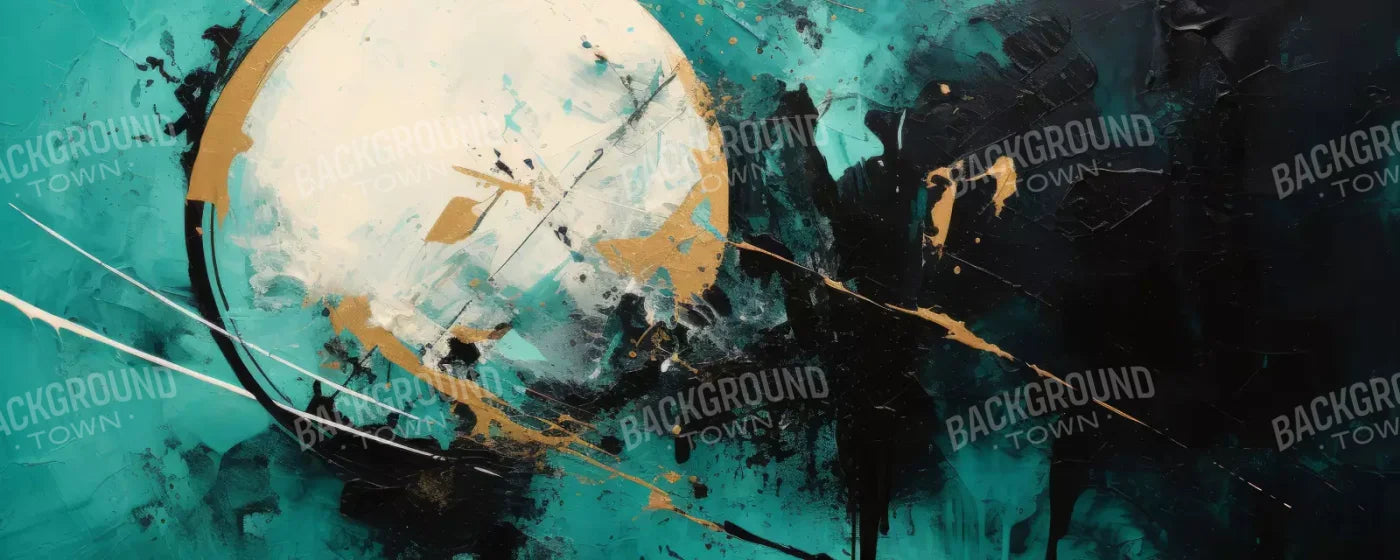 Aqua Moon 20’X8’ Ultracloth (240 X 96 Inch) Backdrop