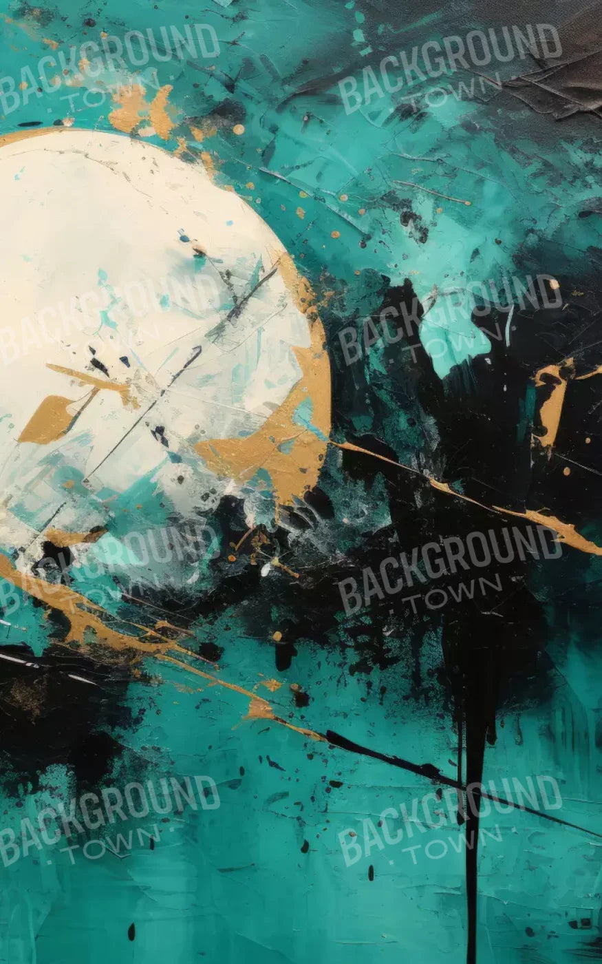 Aqua Moon 5’X8’ Ultracloth (60 X 96 Inch) Backdrop