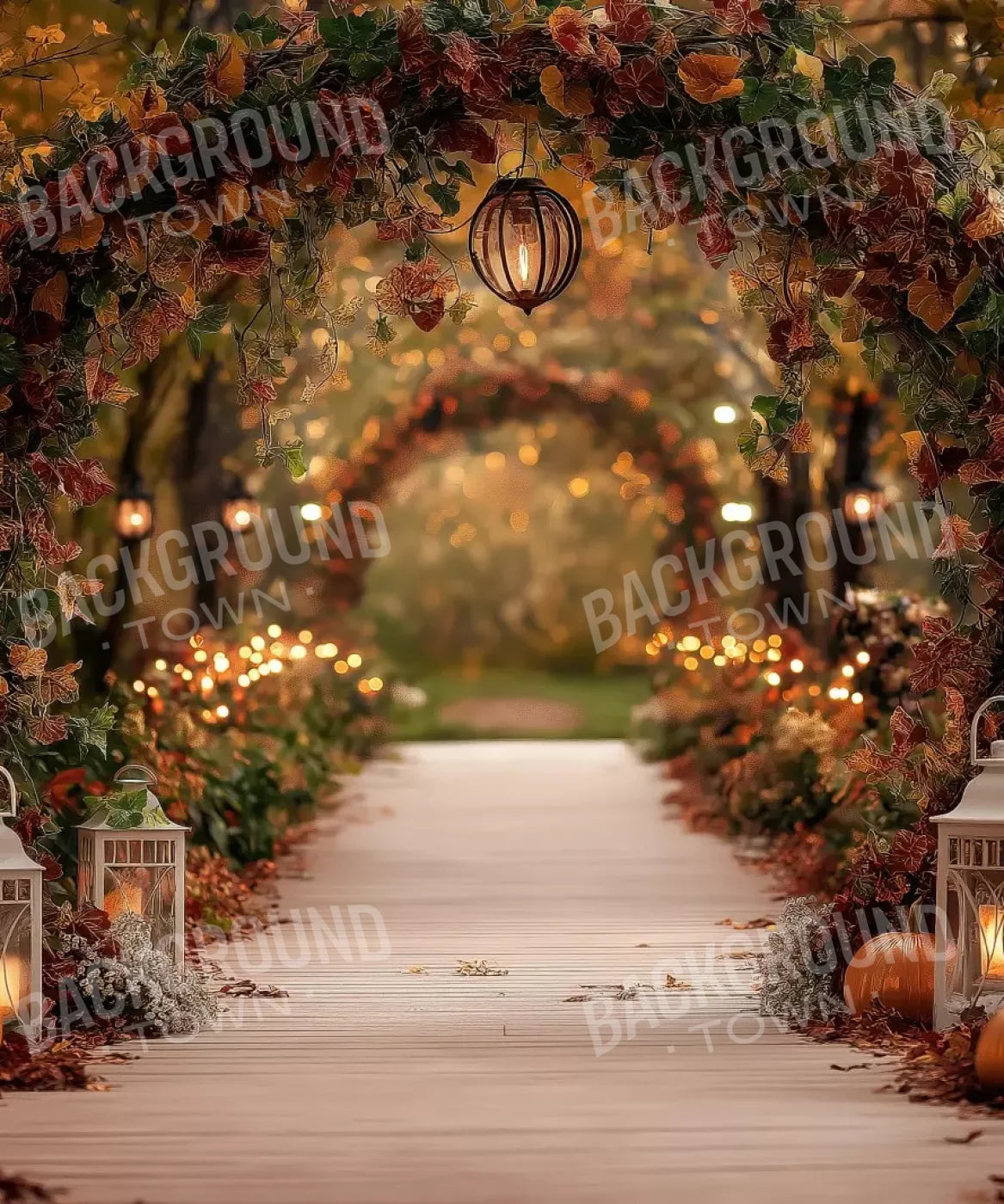 Arch Floral Pathway 10’X12’ Ultracloth (120 X 144 Inch) Backdrop