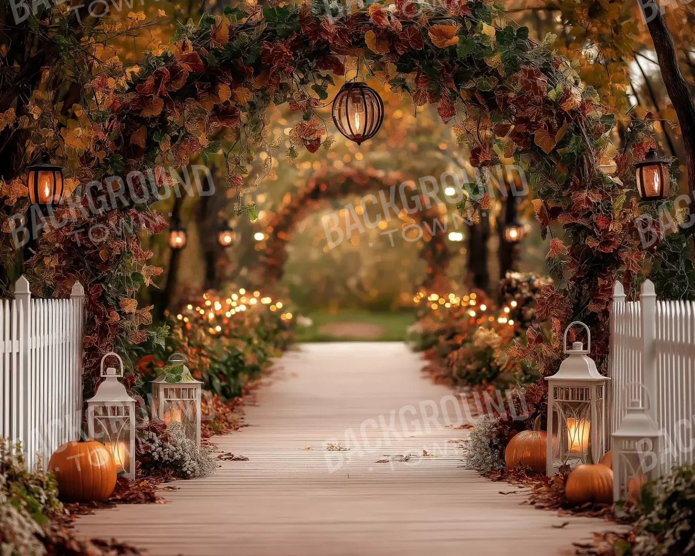 Arch Floral Pathway 10’X8’ Fleece (120 X 96 Inch) Backdrop