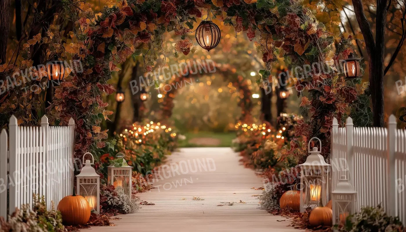 Arch Floral Pathway 14’X8’ Ultracloth (168 X 96 Inch) Backdrop