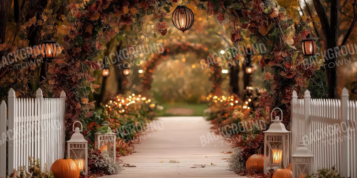 Arch Floral Pathway 16’X8’ Ultracloth (192 X 96 Inch) Backdrop