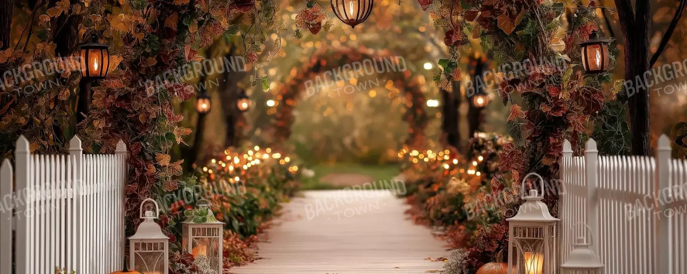 Arch Floral Pathway 20’X8’ Ultracloth (240 X 96 Inch) Backdrop