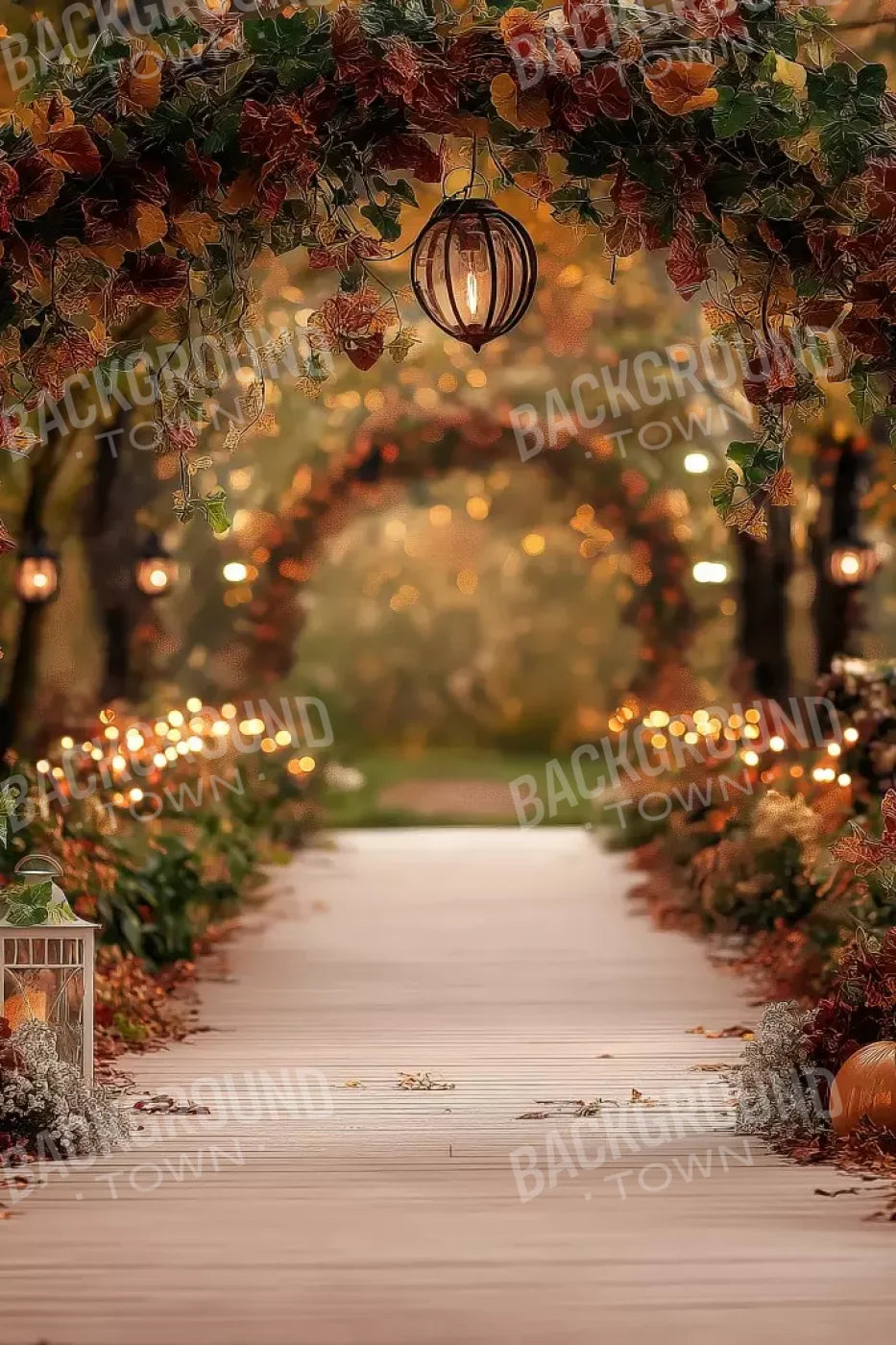 Arch Floral Pathway 8’X12’ Ultracloth (96 X 144 Inch) Backdrop