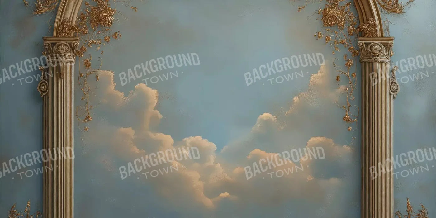 Archway Over Sky Painting 16’X8’ Ultracloth (192 X 96 Inch) Backdrop
