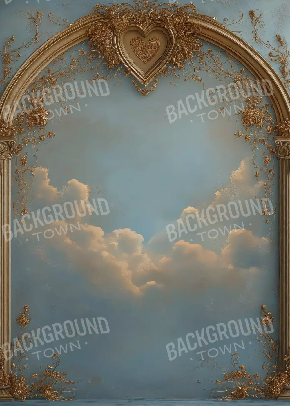 Archway Over Sky Painting 5’X7’ Ultracloth (60 X 84 Inch) Backdrop