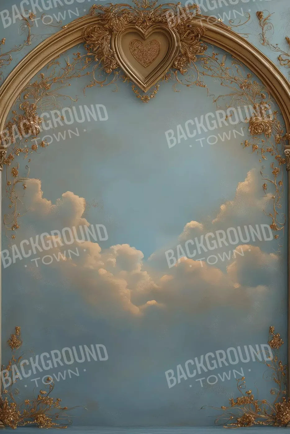 Archway Over Sky Painting 8’X12’ Ultracloth (96 X 144 Inch) Backdrop
