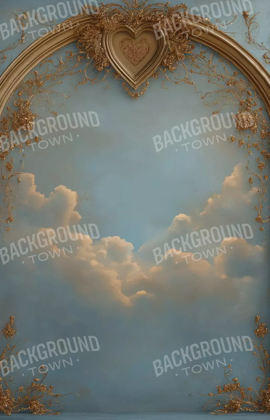 Archway Over Sky Painting 9’X14’ Ultracloth (108 X 168 Inch) Backdrop