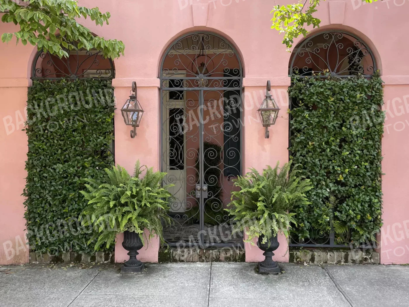 Archway Walk 68X5 Fleece ( 80 X 60 Inch ) Backdrop