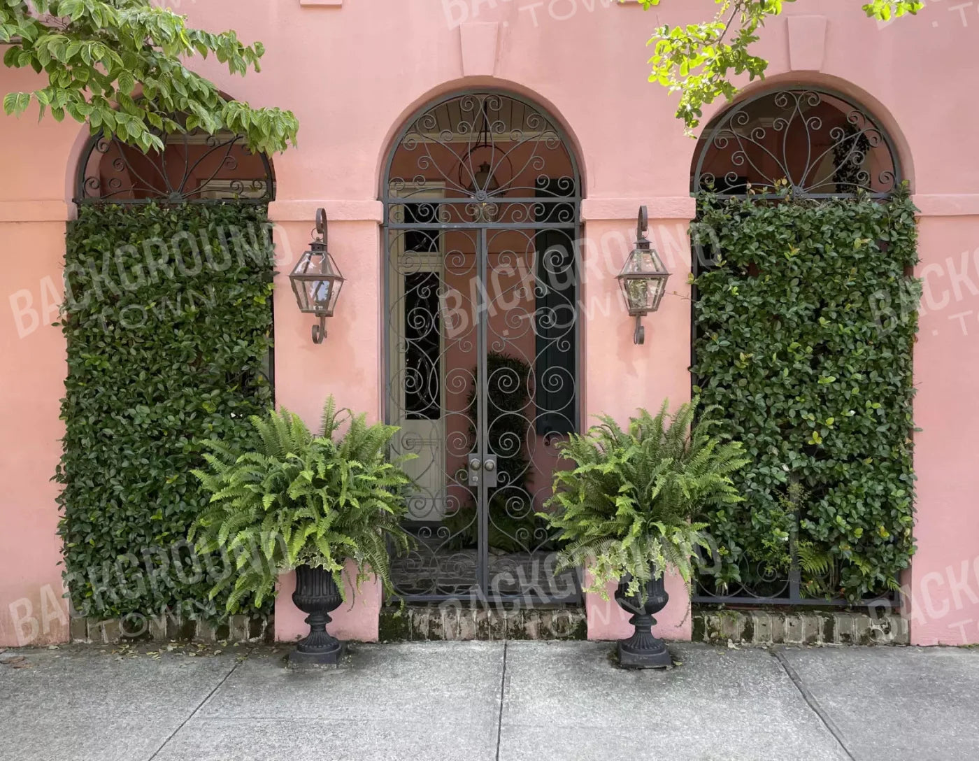 Archway Walk 8X6 Fleece ( 96 X 72 Inch ) Backdrop