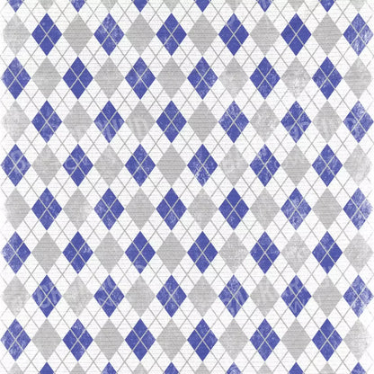 Argyle Blue 10X10 Ultracloth ( 120 X Inch ) Backdrop