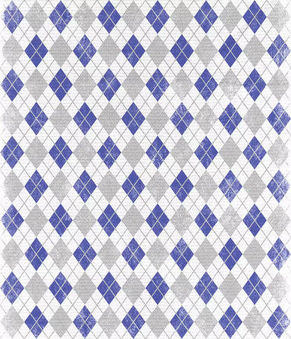 Argyle Blue 10X12 Ultracloth ( 120 X 144 Inch ) Backdrop