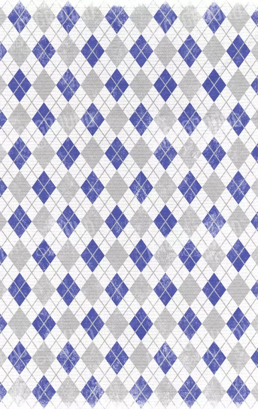 Argyle Blue 10X16 Ultracloth ( 120 X 192 Inch ) Backdrop