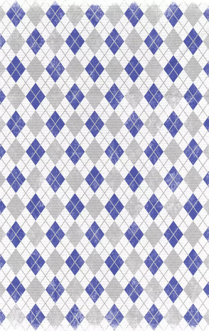 Argyle Blue 10X16 Ultracloth ( 120 X 192 Inch ) Backdrop