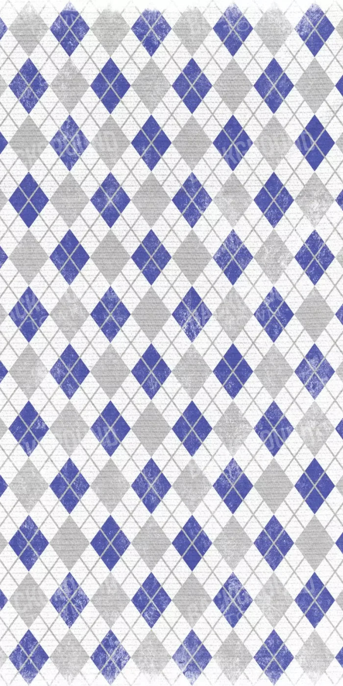 Argyle Blue 10X20 Ultracloth ( 120 X 240 Inch ) Backdrop