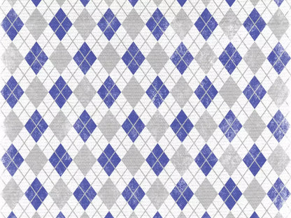 Argyle Blue 10X8 Fleece ( 120 X 96 Inch ) Backdrop