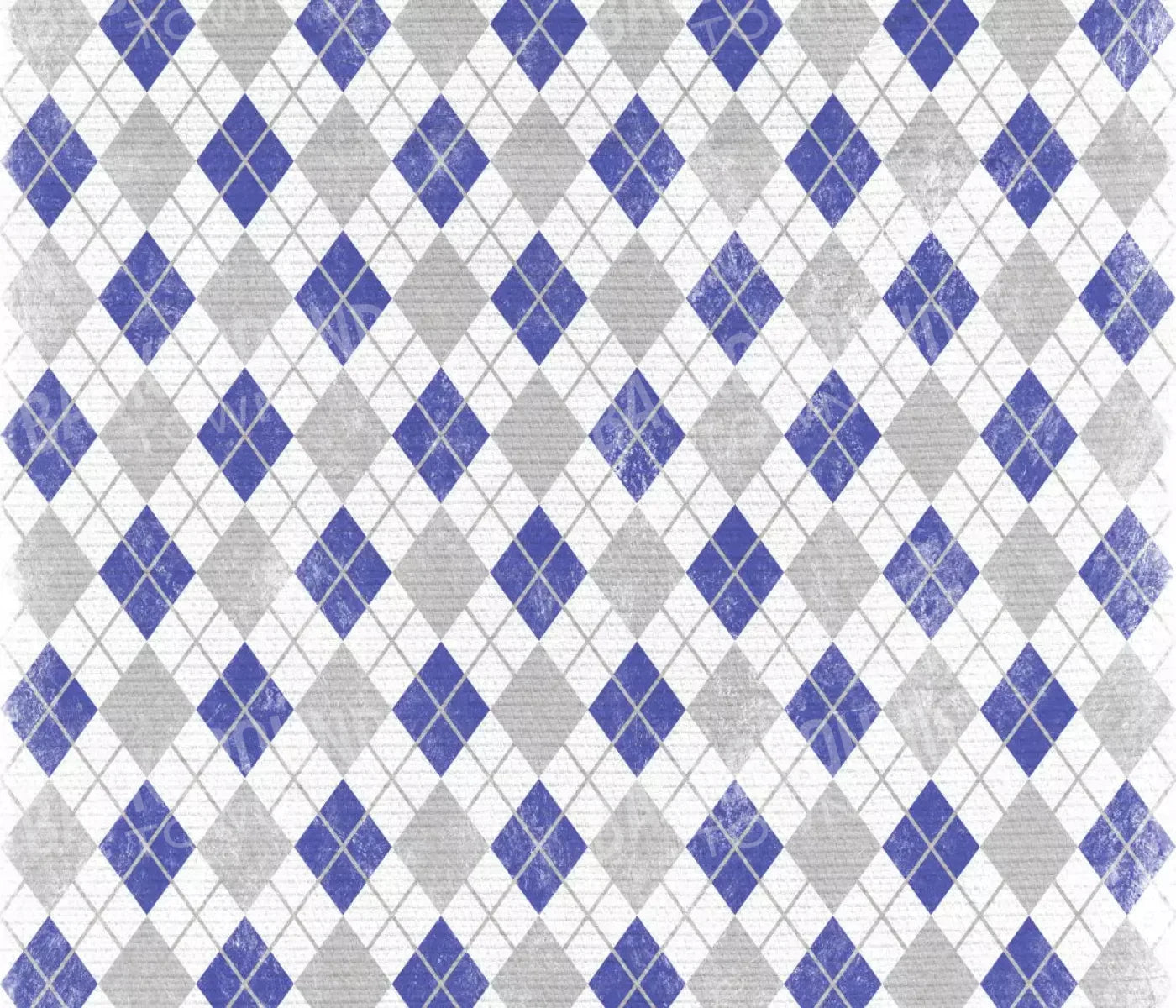 Argyle Blue 12X10 Ultracloth ( 144 X 120 Inch ) Backdrop