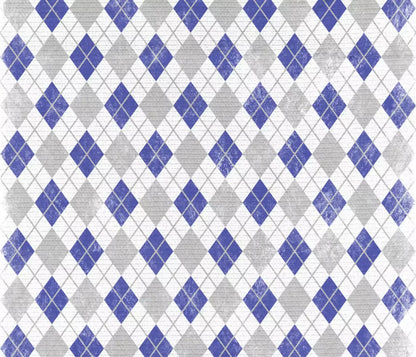 Argyle Blue 12X10 Ultracloth ( 144 X 120 Inch ) Backdrop
