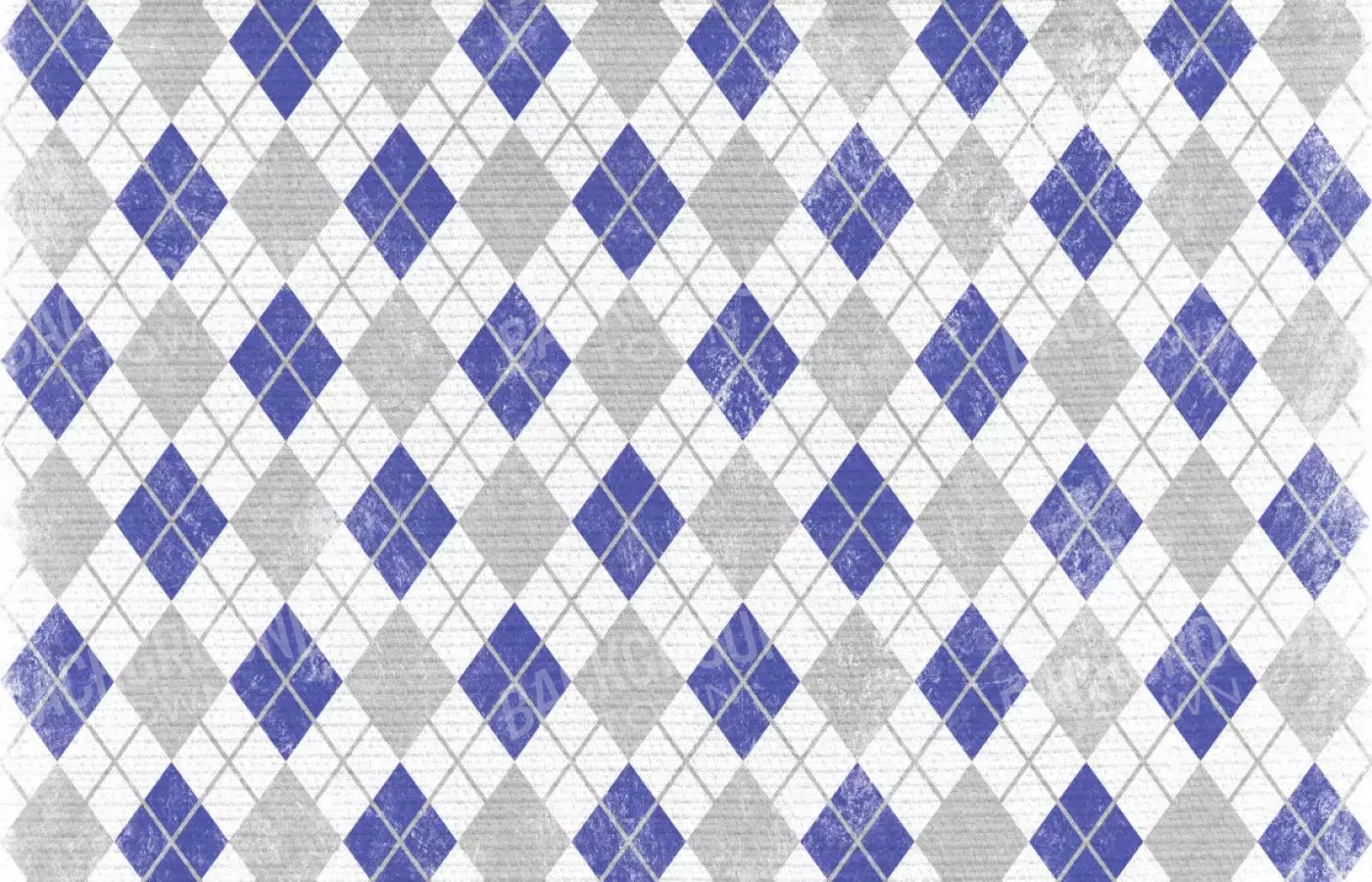 Argyle Blue 12X8 Ultracloth ( 144 X 96 Inch ) Backdrop