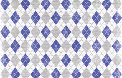 Argyle Blue 12X8 Ultracloth ( 144 X 96 Inch ) Backdrop