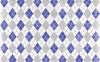 Argyle Blue 14X9 Ultracloth ( 168 X 108 Inch ) Backdrop