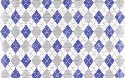 Argyle Blue 14X9 Ultracloth ( 168 X 108 Inch ) Backdrop