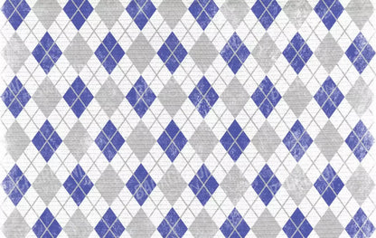 Argyle Blue 16X10 Ultracloth ( 192 X 120 Inch ) Backdrop