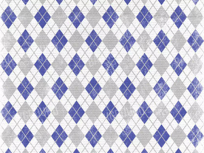 Argyle Blue 7X5 Ultracloth ( 84 X 60 Inch ) Backdrop