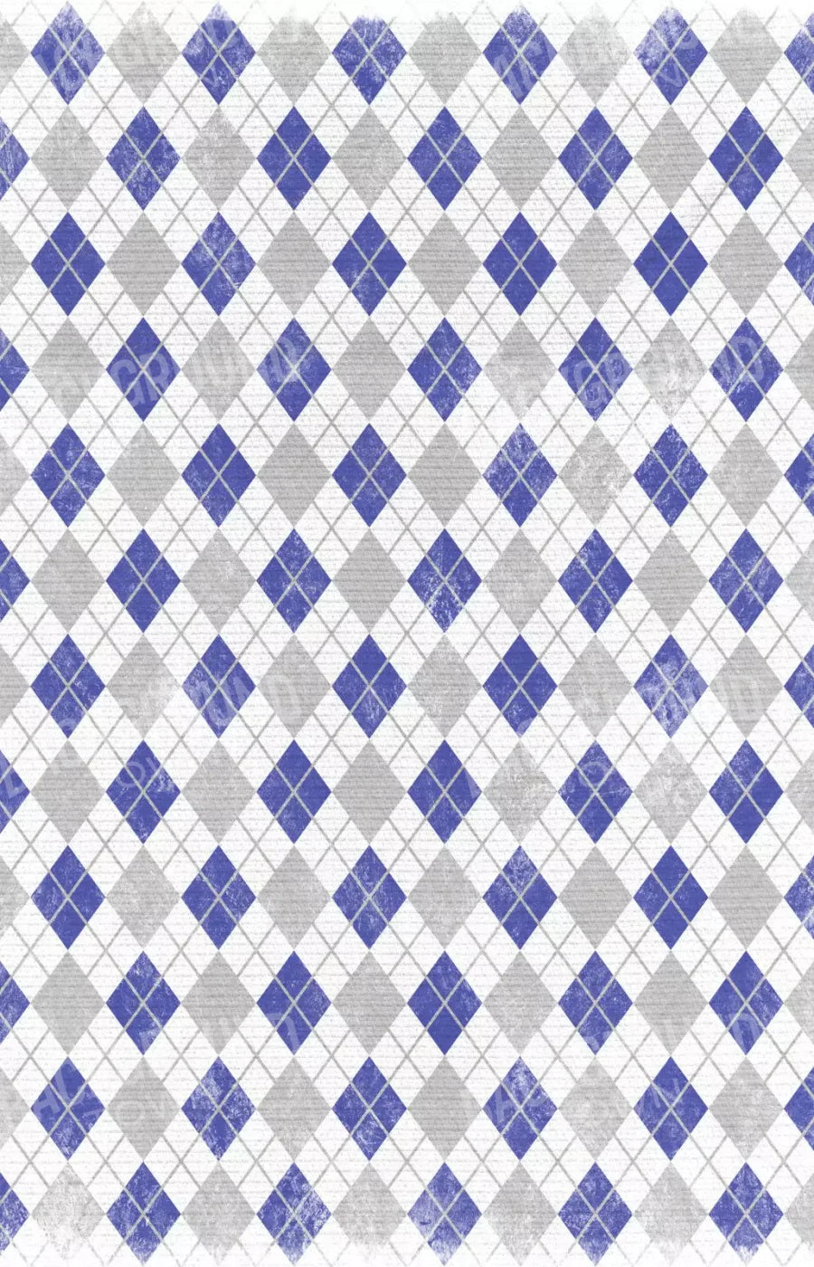 Argyle Blue 8X12 Ultracloth ( 96 X 144 Inch ) Backdrop