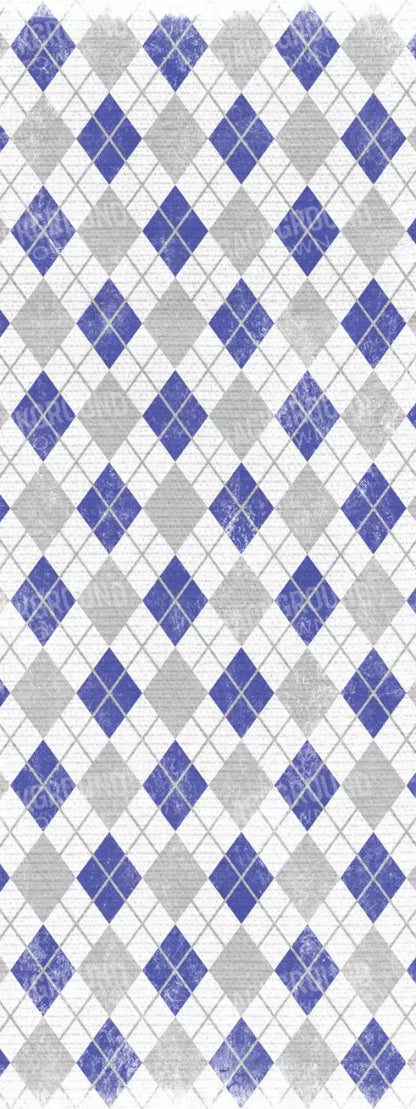 Argyle Blue 8X20 Ultracloth ( 96 X 240 Inch ) Backdrop