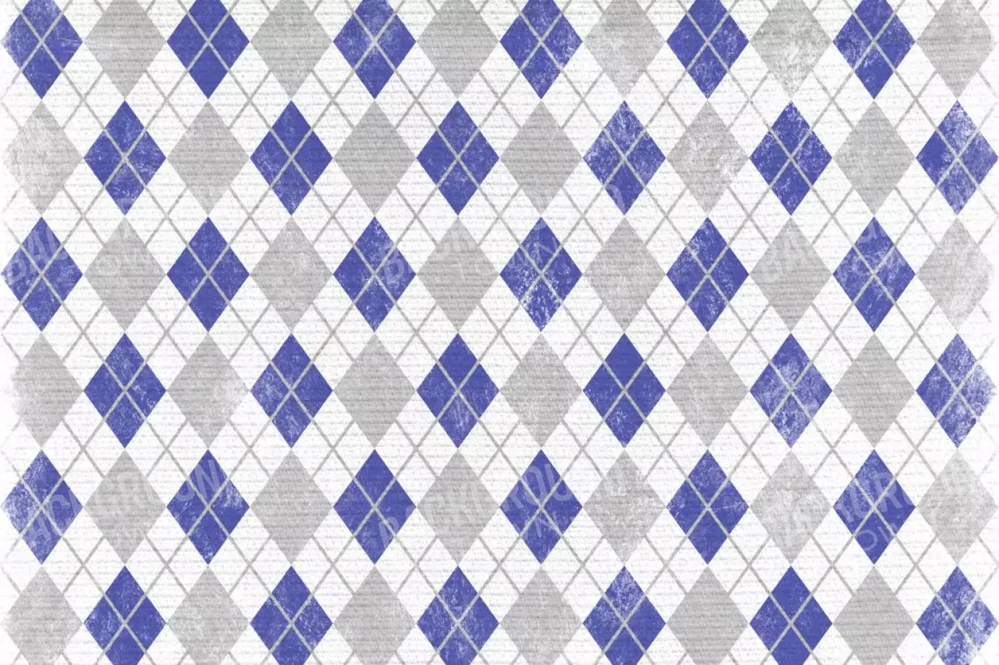 Argyle Blue 8X5 Ultracloth ( 96 X 60 Inch ) Backdrop