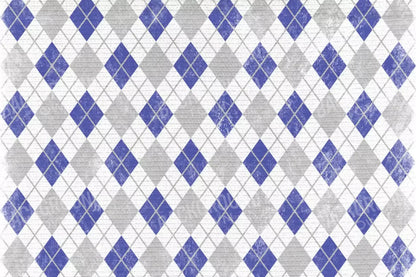 Argyle Blue 8X5 Ultracloth ( 96 X 60 Inch ) Backdrop