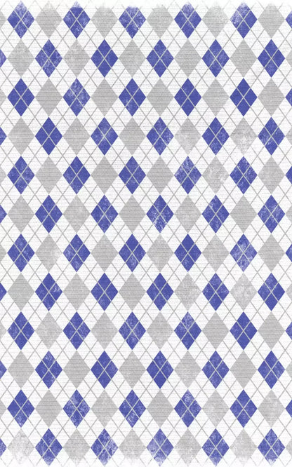 Argyle Blue 9X14 Ultracloth ( 108 X 168 Inch ) Backdrop