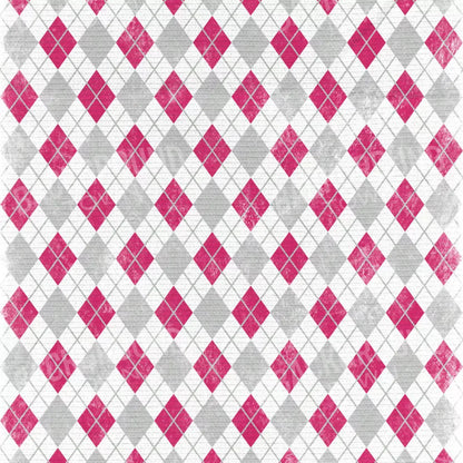 Argyle Pink 10X10 Ultracloth ( 120 X Inch ) Backdrop