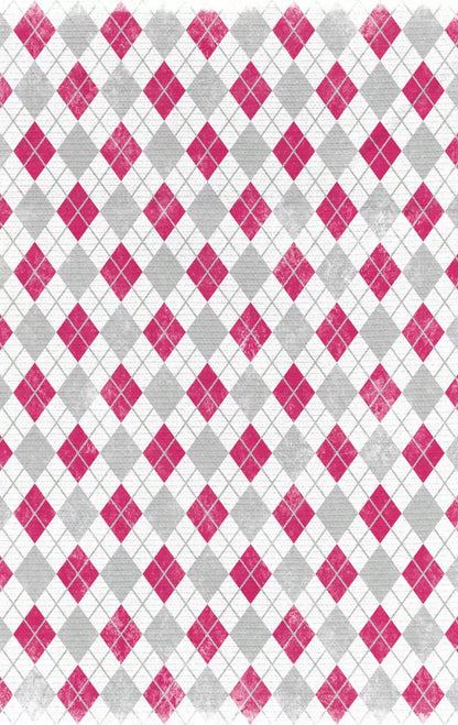 Argyle Pink 10X16 Ultracloth ( 120 X 192 Inch ) Backdrop