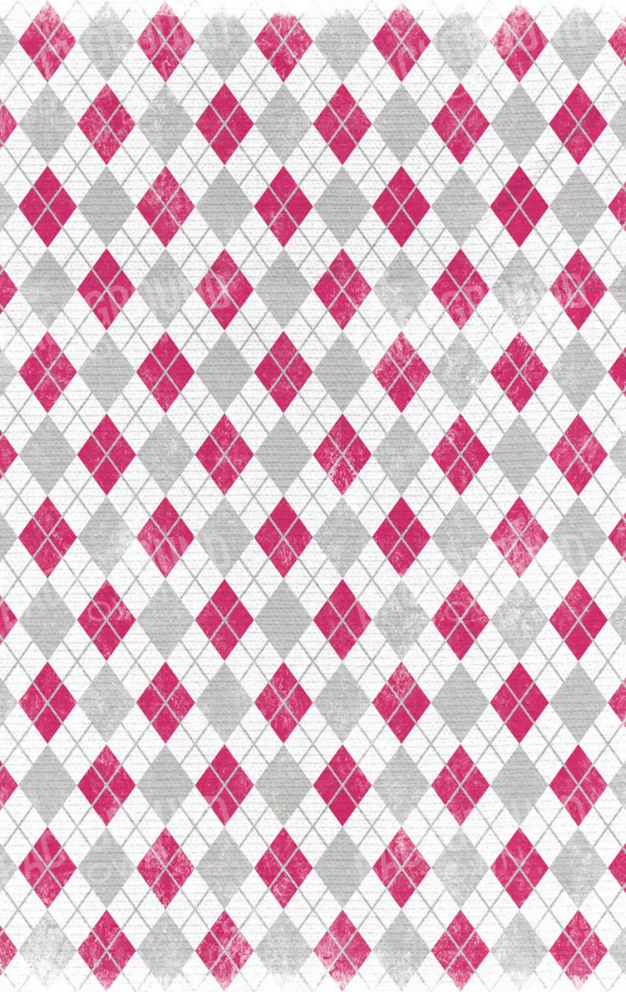 Argyle Pink 10X16 Ultracloth ( 120 X 192 Inch ) Backdrop
