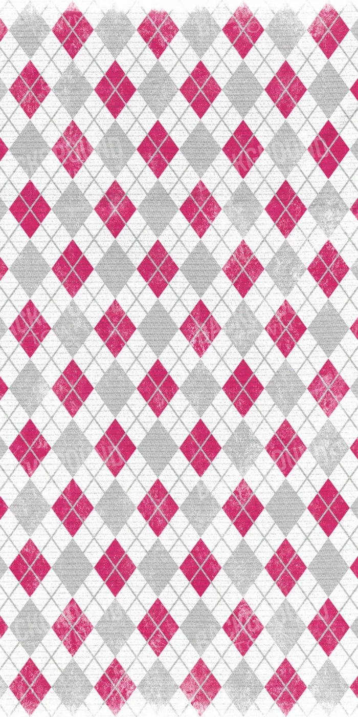 Argyle Pink 10X20 Ultracloth ( 120 X 240 Inch ) Backdrop
