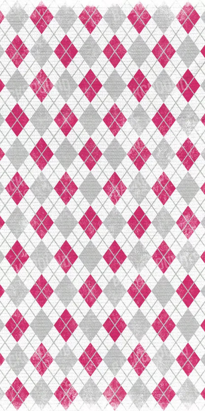 Argyle Pink 10X20 Ultracloth ( 120 X 240 Inch ) Backdrop
