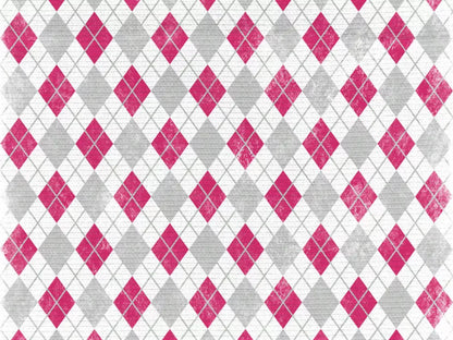Argyle Pink 10X8 Fleece ( 120 X 96 Inch ) Backdrop