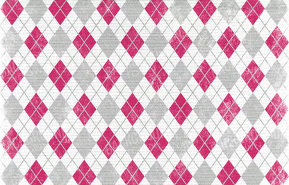 Argyle Pink 12X8 Ultracloth ( 144 X 96 Inch ) Backdrop