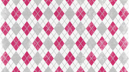 Argyle Pink 14X8 Ultracloth ( 168 X 96 Inch ) Backdrop