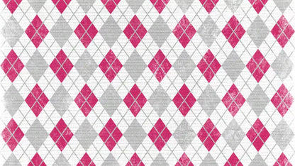 Argyle Pink 14X8 Ultracloth ( 168 X 96 Inch ) Backdrop