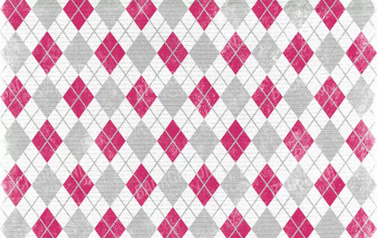 Argyle Pink 16X10 Ultracloth ( 192 X 120 Inch ) Backdrop